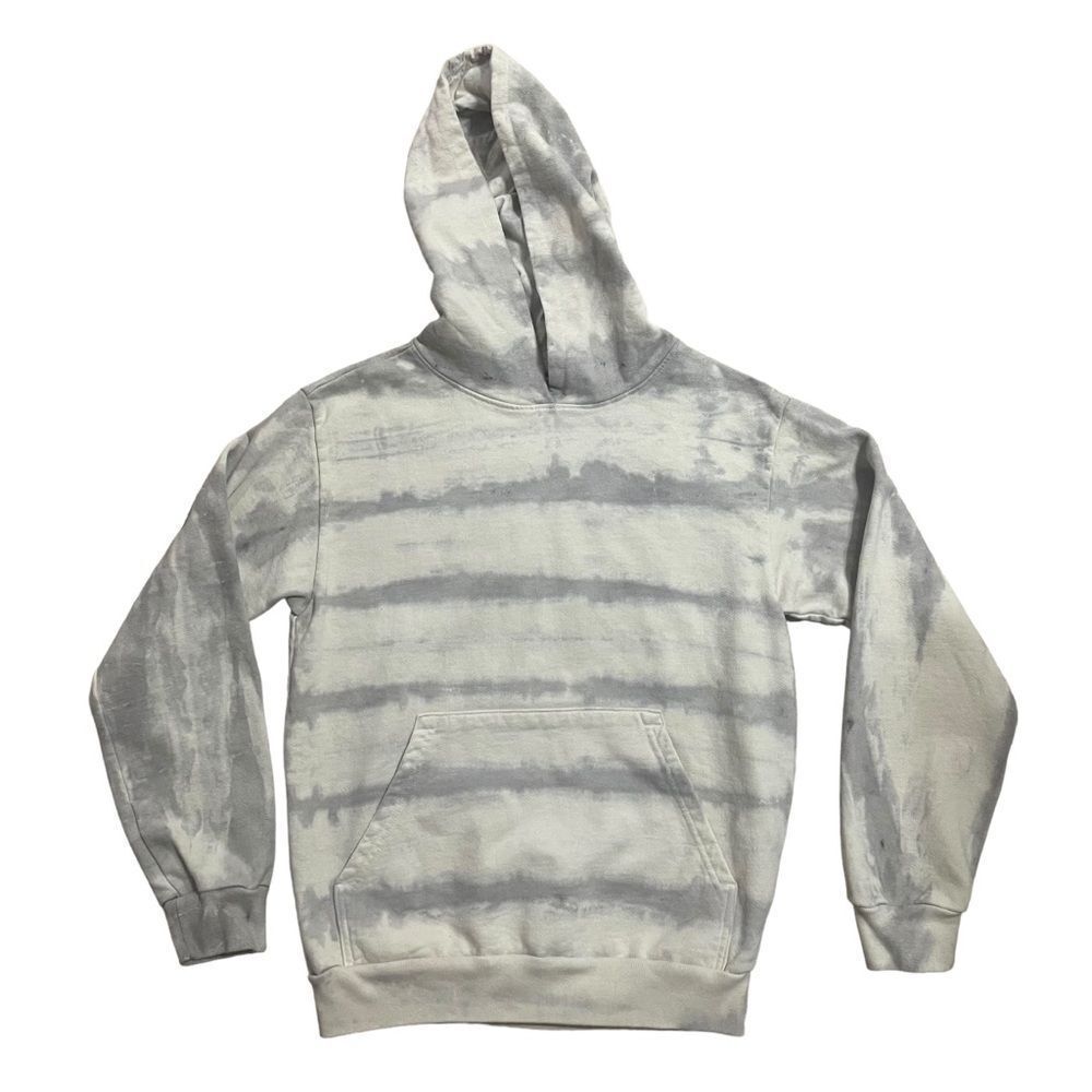 TALENTLESS Gray & White Tie-Dye Hoodie